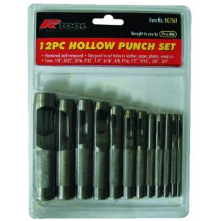 Hollow Leather Punch Set 12PC
